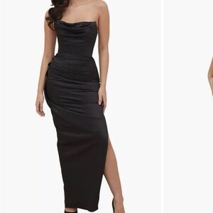 House of CB Adrienne Satin Gown